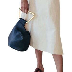 CULT GAIA LEATHER MINI ASTREA BLACK TOTE